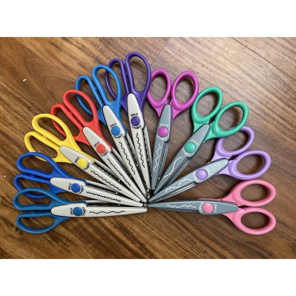 ✂️ Kraft Edgers Craft Scissors – Decorative Pattern Edge – Set of 10